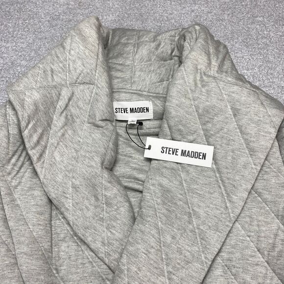 Steve Madden Quilted Open Front Jacket Womens Small Gray NWT$ 119 - Picture 16 of 16
